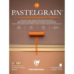 Bloc - Pour pastel - Grain intense - 18x24cm - 360g - 4 teintes - Clairefontaine - Pastelgrain n°2