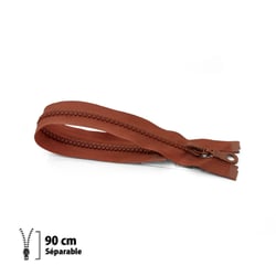 Fermeture éclair Z54 - moulée 6mm Séparable - 90 cm