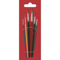 Set de pinceaux pour l'école, 6 tailles