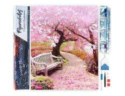 Diamond Painting Broderie Diamant Figured’Art 40x50cm toile entière roulée avec diamants carrés - Chemin de Printemps