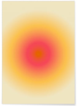 Affiche Aura jaune | A3 : 29,7x42cm