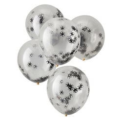 5 Ballons Confettis - Araignée