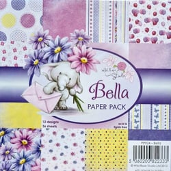 36 papiers fantaisis assorties 15.2 x 15.2 cm Wild Rose Studio BELLA
