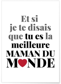 Affiche Et si je te disais... | A3 : 29,7x42cm