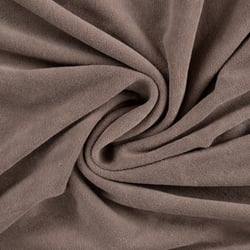 Tissu Jersey Velours Eponge uni Taupe