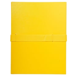 Chemise dos extensible balacron et sangle scratch. - Jaune - x 10 - Exacompta
