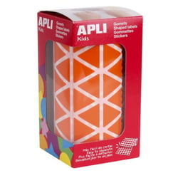 Apli Agipa - Gommettes rouleau Triangle 20 mm orange x 2 832