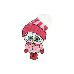 Lot de 3 écussons thermocollants poussin 4x5cm