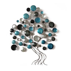 Arbre Stylisé Disques bleus et gris Beaux Arts