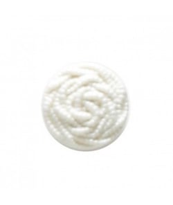 Carte de 4 boutons noeuds blanc 18mm - Distrifil Blanc