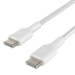 Belkin Pack de 2 Câbles USB-C vers USB-C Power Delivery 60W Charge Rapide 2m Blanc