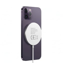 Mayaxess Chargeur Magsafe Magnétique 15W pour iPhone 14 Pro Blanc