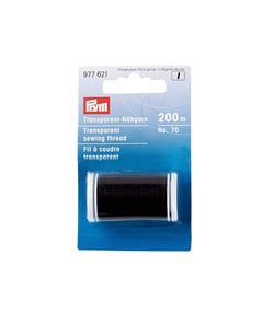 Fil à coudre transparent - 200 m, polyamide - Prym Noir