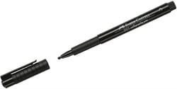 Lot de 10 feutres encre pigmentée PITT Artist Pen - FABER-CASTELL - Pointe calligraphie 2,5 mm - Noir