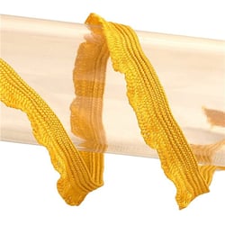 Bobine 25m galon festonné 10mm Jaune Moutarde