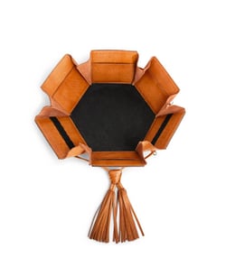 BOITE À COUTURE ET À OUVRAGE - EVITA - MUUD Whisky taille n°Hauteur : 12 cm et Longueur : 22 cm avec couvercle et Largeur : 26 cm avec couvercle