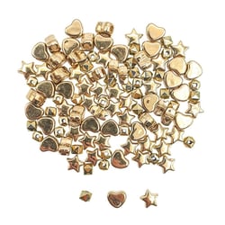MégaCréa DIY - Intercalaires heishi plastique metallisé doré 105 pièces