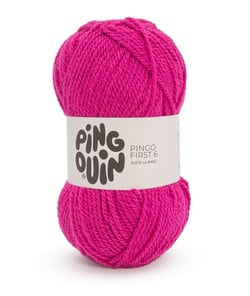 Pelote à Tricoter PINGO FIRST 6 - 100 g - Pingouin : Douceur, Polyvalence et Petit Prix Fuchsia Rose