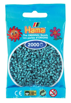 2 000 perles mini (petites perles Ø2,5 mm) bleu gris