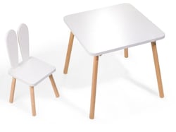 Ensemble évolutif enfant table et chaise oreilles