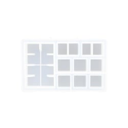 Moule en silicone 17 cm x 10,5 cm x 4,5 cm - Organiseur 9 carrés