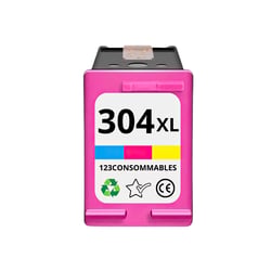 304XL - Cartouche HP 304 XL Noir compatible HP Envy 5030 DeskJet 2620 3720 - 123CONSOMMABLES