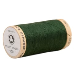 Bobine de fil 100% coton bio 275m vert bouteille