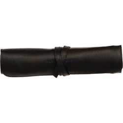 Trousse - Noir - Ronde - En rouleau - Cuir véritable - Flying Spirit - Clairefontaine