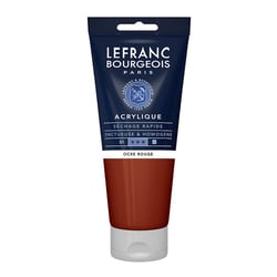 Peinture acrylique - Ocre rouge - 306 - Fine - Lefranc Bourgeois - Tube 200ml