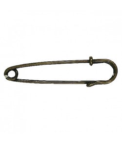 Epingle à Kilt classique Laiton vieilli 70 MM X 1 - Union Knopf Marron