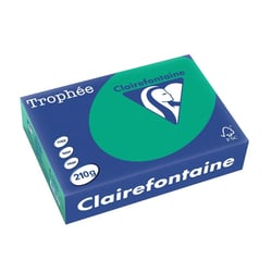 Ramette de papier - A4 - Vert sapin - 210g - Impression - 250 feuilles - Clairefontaine Trophée