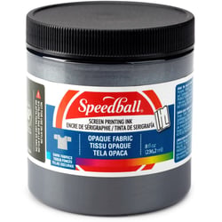 Encre noire nacrée pour tissu imprimé en sérigraphie - Speedball