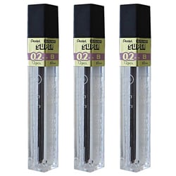 Mine de rechange PENTEL - HI-POLYMER SUPER - 0,2 mm - B - Lot de 3 étuis de 12 mines
