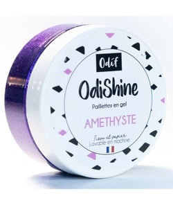 Gel Pailleté OdiShine 70 ml - Embellissez vos Créations avec Éclat et Éco-Responsabilité - Odif Amethyste