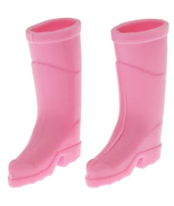 Bottes en caoutchouc miniatures 2,6x3,5cm rose pour Lutin ou poupée - Rico Design Bois
