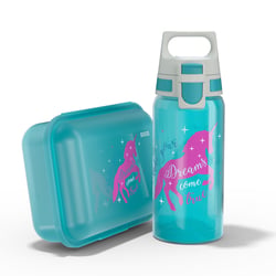 Pack enfant boîte à gouter 1L et gourde 0.5L SIGG VIVA School Set Unicorn - Fabriqués en Allemagne