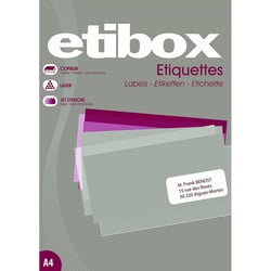 Apli 119773 x5 - Etiquettes blanches format 105 x 70 mm - Carton de 5 boites Réf.119773