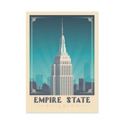 Affiche 50x70 cm - Empire State Building - Olahoop Travel Posters