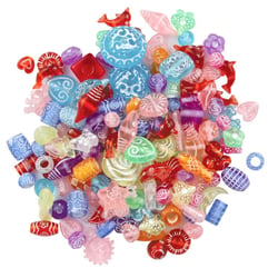 MégaCréa DIY - Perles pour enfant polies assorties 0,5 à 1,8 cm 97 pièces