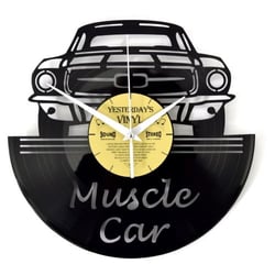 Horloge vinyle recyclé MUSCLE CAR