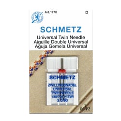 Aiguille double universelle SCHMETZ - 3.0/90 - Argent - Acier