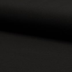 Tissu Jersey crêpe uni Noir