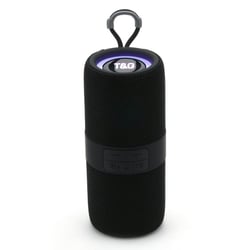 Enceinte Bluetooth Portable Sans Fil 3D Stéréo Subwoofer Avec LED Et FM Noir YONIS