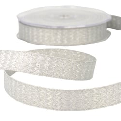 Bobine Ruban zigzag métal Gris Clair