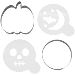 Set de 4 Moules à Biscuits et Pochoirs Halloween