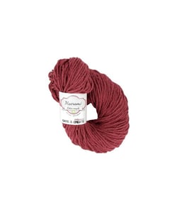 Echeveau macramé en coton recyclé 250GR - Care & Create Bordeaux Rouge