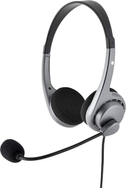 Casque-micro stéréo compatible PC et MAC bluestork (BS-MC101) - Noir
