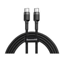 Baseus Câble de Charge et Transfert USB-C-USB-C 60W 2m Noir
