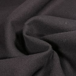 Tissu Drap de manteau uni Noir