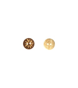 Bouton coco gravé edelweiss